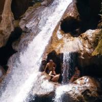 Bassin Bleu waterfall near Jacmel, Haiti